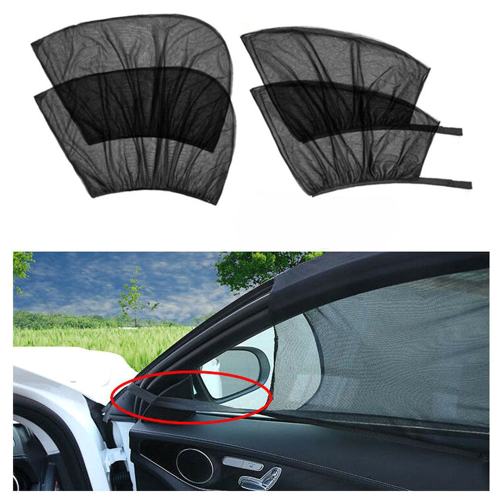 Car Side Window Sunshade Mesh Cover | UV Protection & Anti Mosquito