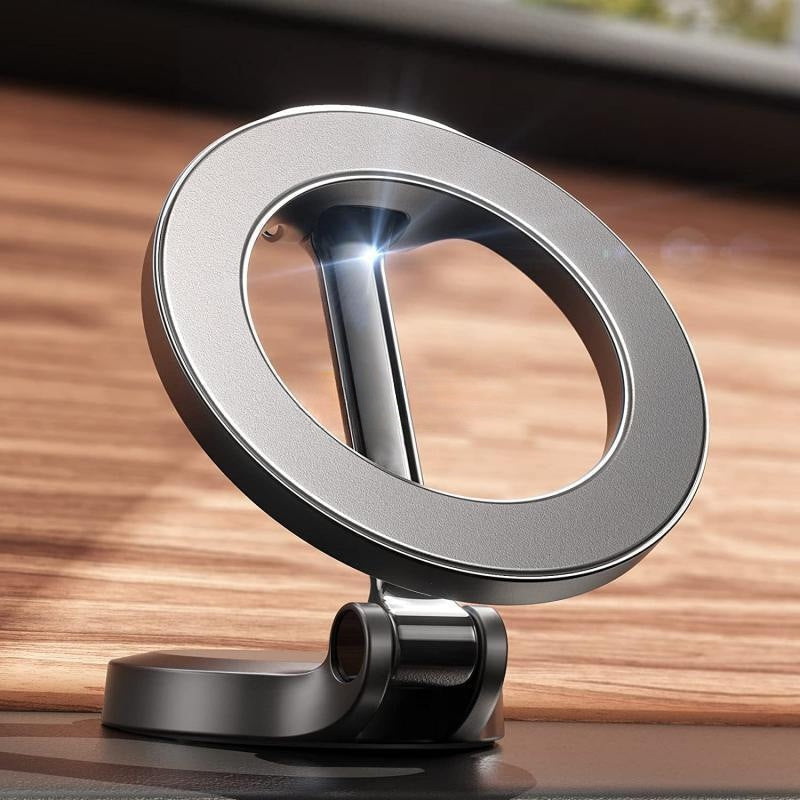 Premium Magnetic Car Phone Mount with Foldable Metal Design