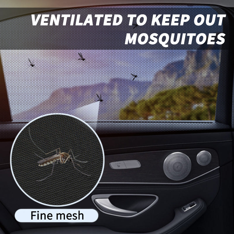 Car Side Window Sunshade Mesh Cover | UV Protection & Anti Mosquito