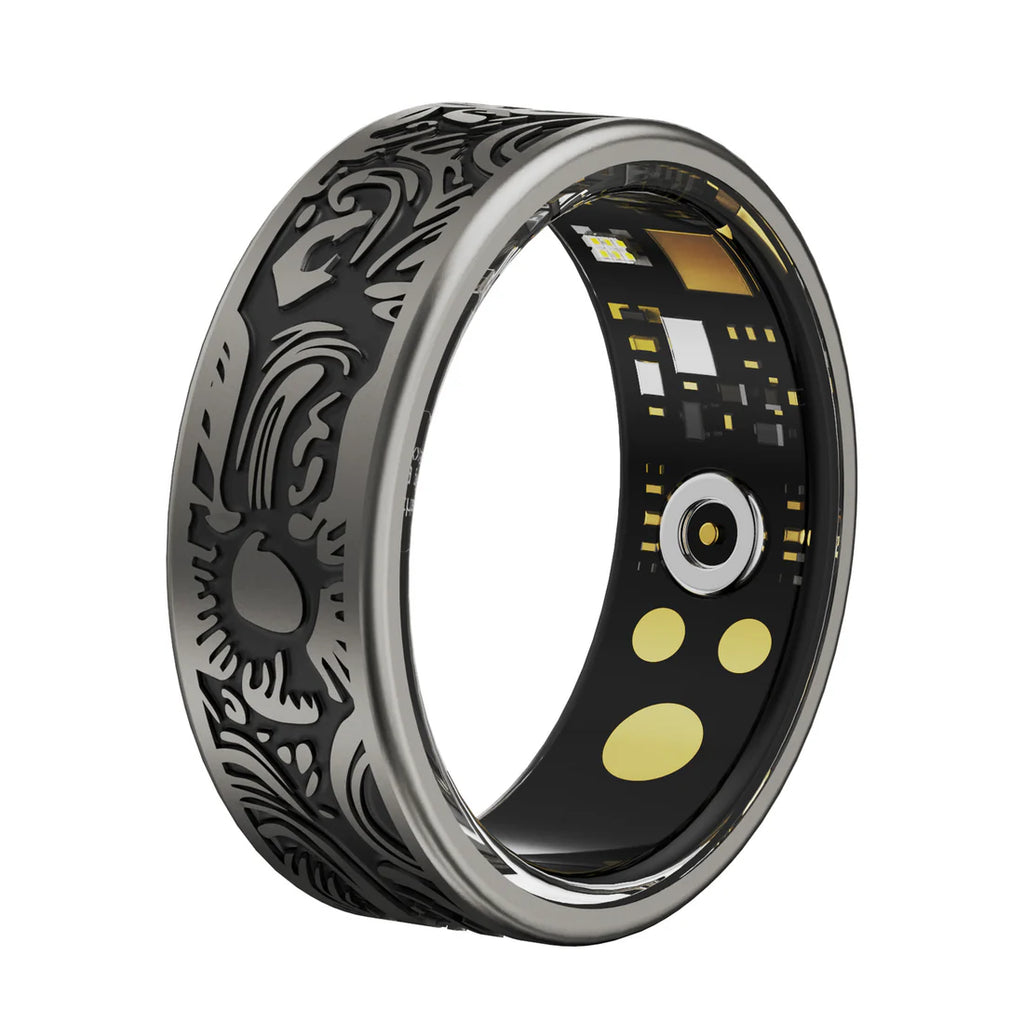 Retro Style Smart Wellness Ring | Heart Rate And Blood Pressure