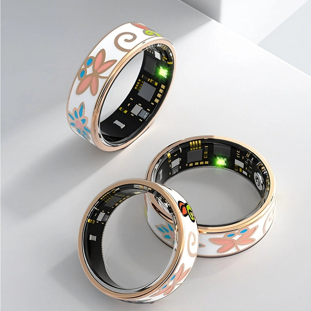 Retro Style Smart Wellness Ring | Heart Rate And Blood Pressure