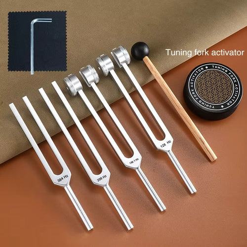 6PCS Sound Healing Tuning Fork Set for Stress Relief & Relaxation