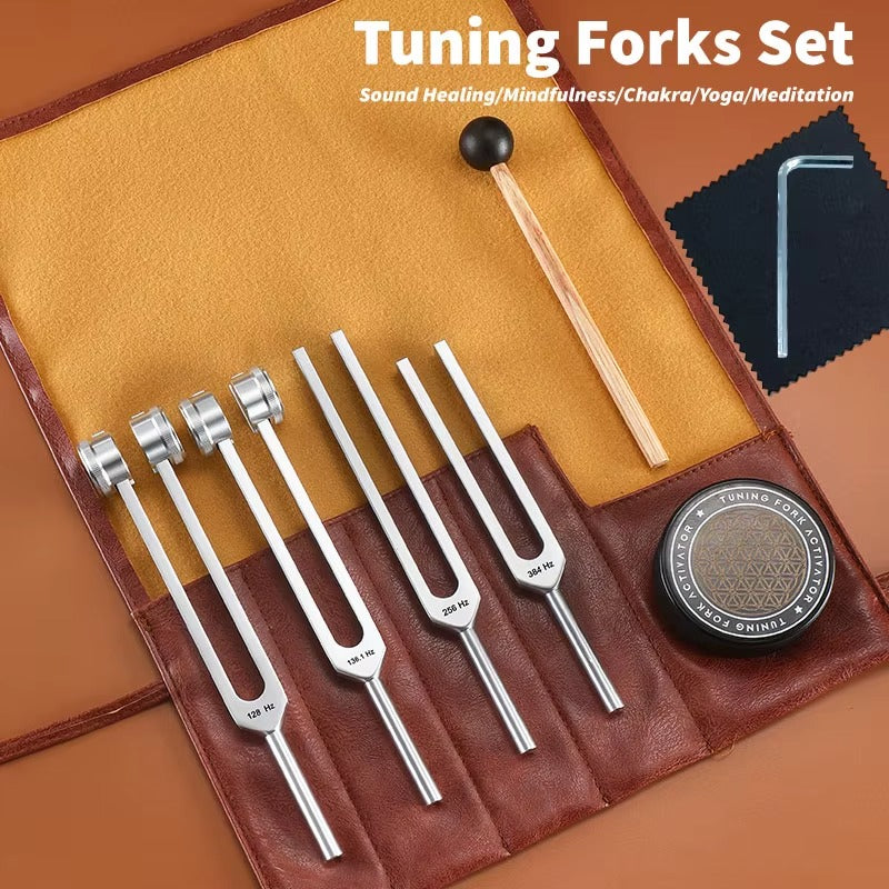 6PCS Sound Healing Tuning Fork Set for Stress Relief & Relaxation