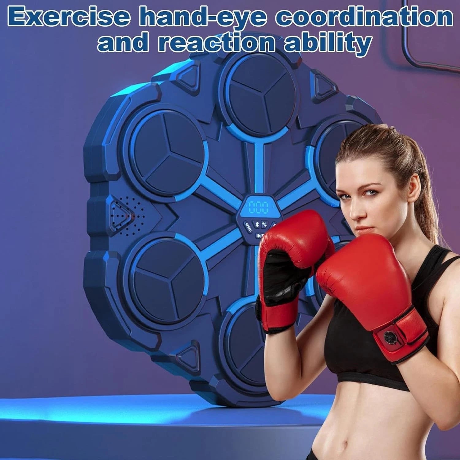 Smart Bluetooth Music Boxing Machine Wall Punch Trainer Gym