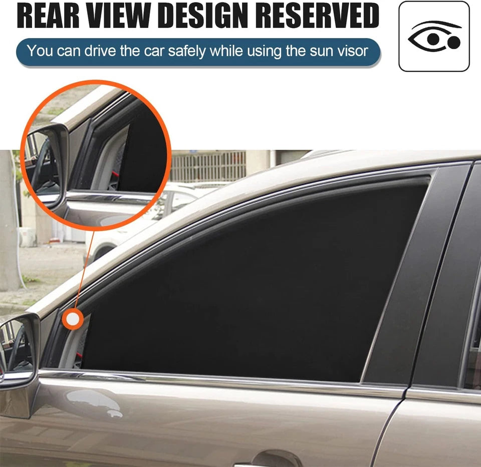 4PCS Magnetic Car Window Sun Shades UV Protection