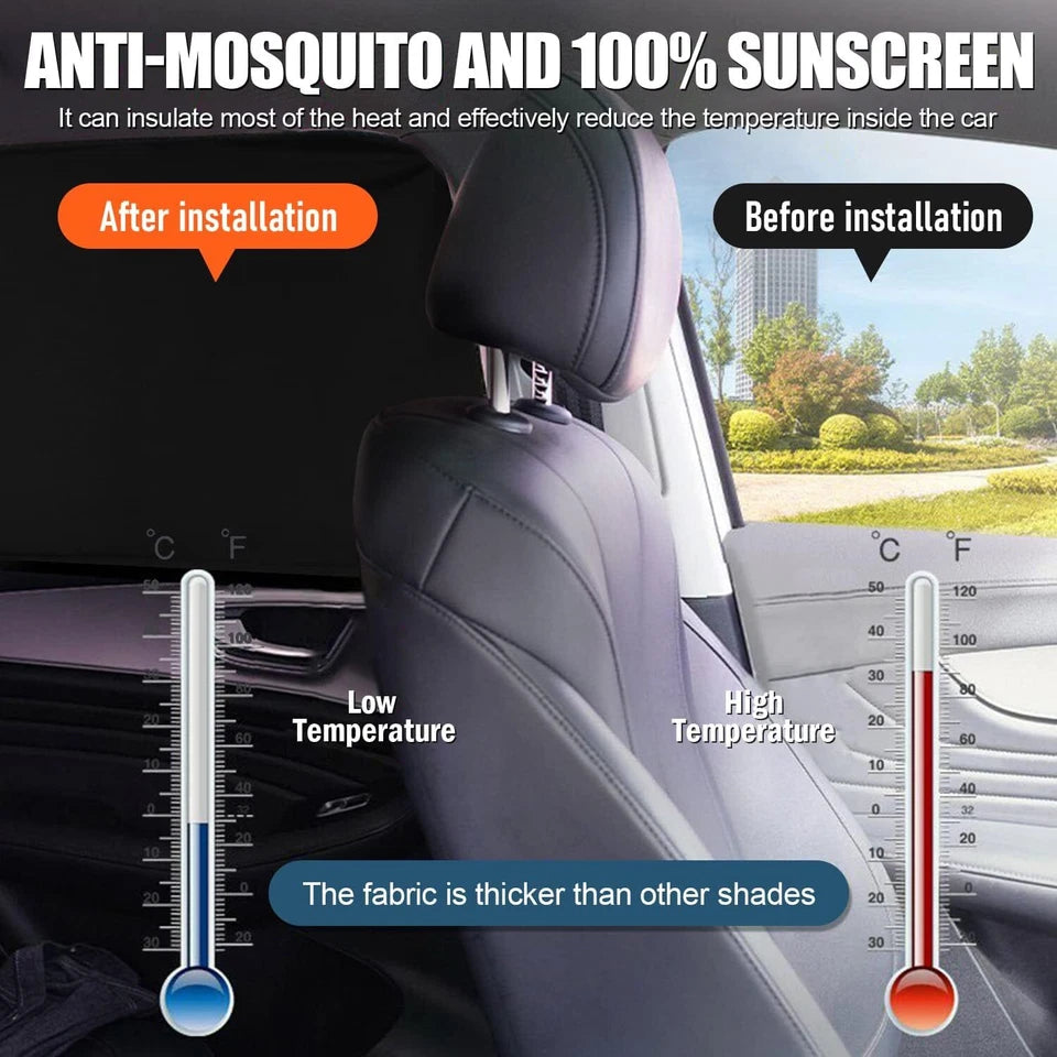 4PCS Magnetic Car Window Sun Shades UV Protection