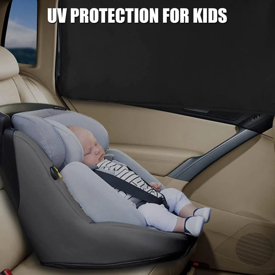 4PCS Magnetic Car Window Sun Shades UV Protection